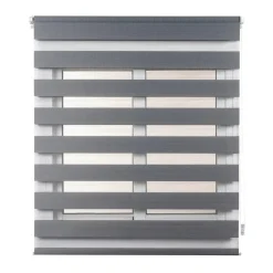 Tenda Clip & Fix Night & Day colore argento 150x180 cm
