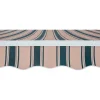 Tenda da sole a bracci articolati 395x250 cm beige/verde