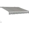 Tenda da sole a bracci articolati 295x200 cm beige/grigio