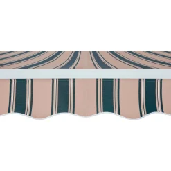 Tenda da sole a braccio reclinabile 295x200 cm beige/verde
