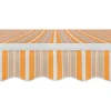 Tenda da sole a braccio reclinabile 395x250 cm beige/giallo