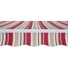Tenda da sole a braccio reclinabile 395x250 cm beige/bordeaux