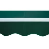 Tenda da sole a braccio reclinabile 395x250 cm verde