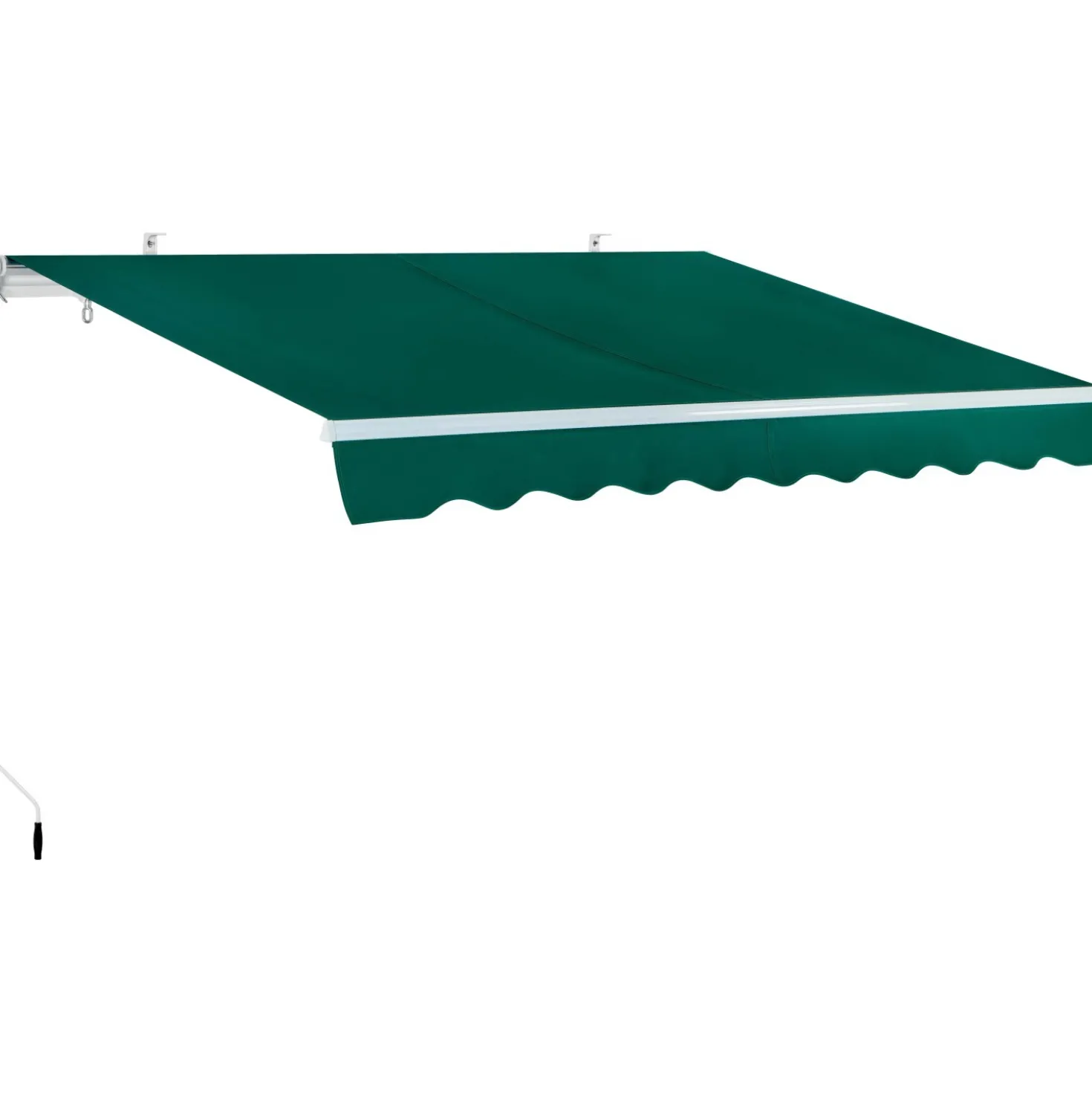 Tenda da sole a braccio reclinabile 395x250 cm verde