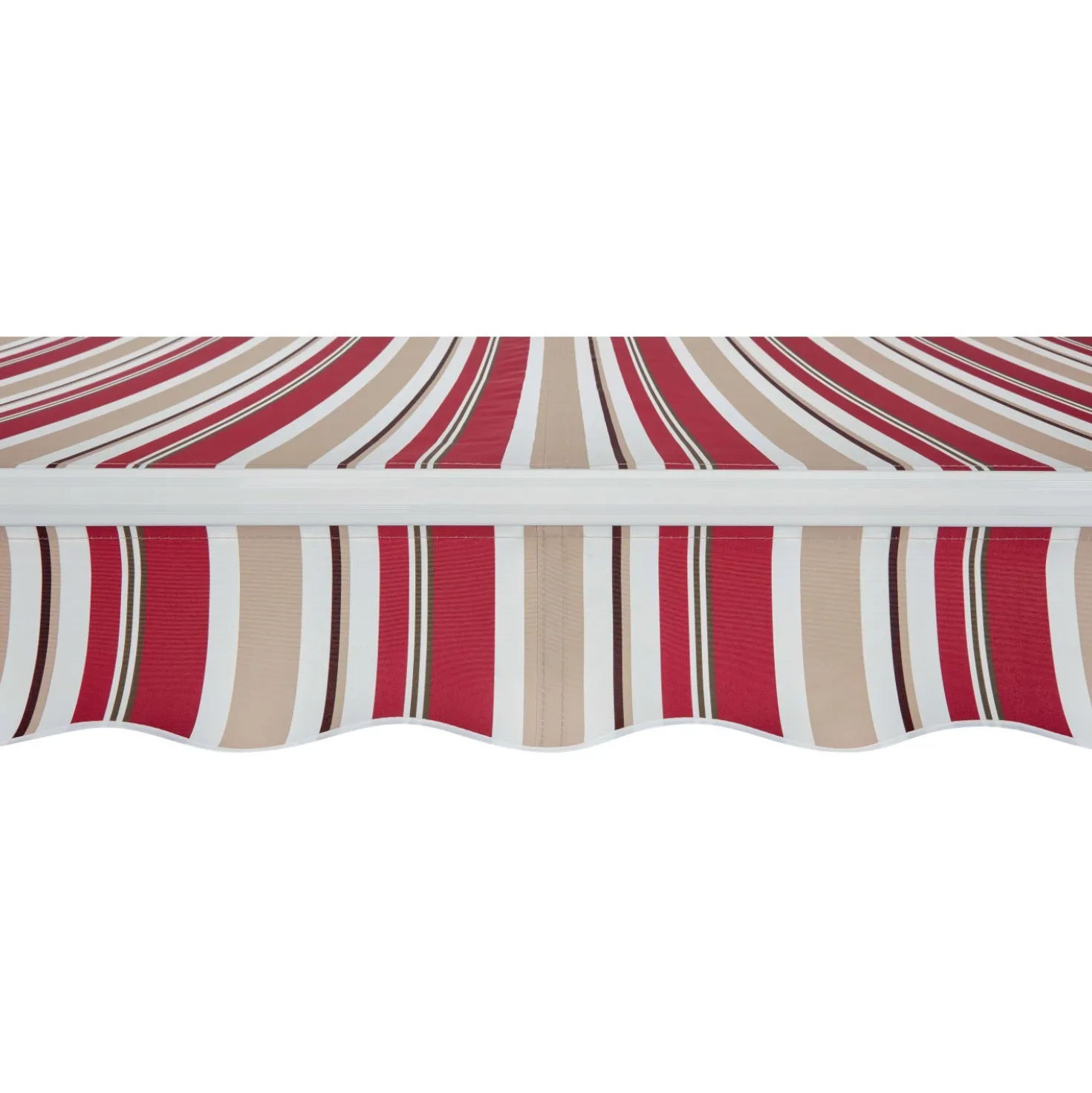 Tenda da sole a caduta con braccetti 295x245 cm beige/bordeaux