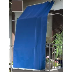 Tenda da sole a caduta verticale con anelli 145x300 cm marrone