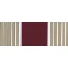Tenda da sole fissa Itaca 400x250 cm beige-bordeaux