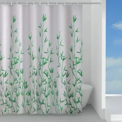 Tenda doccia Eucalipto in tessuto 240x200 cm verde