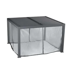 Tenda zanzariera per pergola bioclimatica 3630 antracite H231xL300xP360 cm