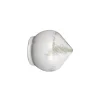 Terminale bastone tenda Bulbo in alluminio avorio Ø 20 mm 2 pz