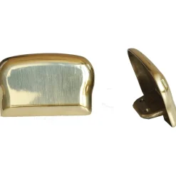 Terminale in ottone bronzato per corrimano 55 mm x 35 mm