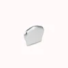 Terminale in ottone cromo-satinato per corrimano 62 mm x 45 mm