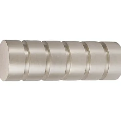 Terminale per bastone tenda Rillcube acciaio Ø 2 cm 2 pz