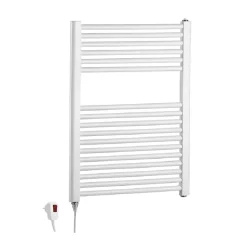 Termoarredo elettrico bianco in acciaio verniciato L 50 x H 77 cm