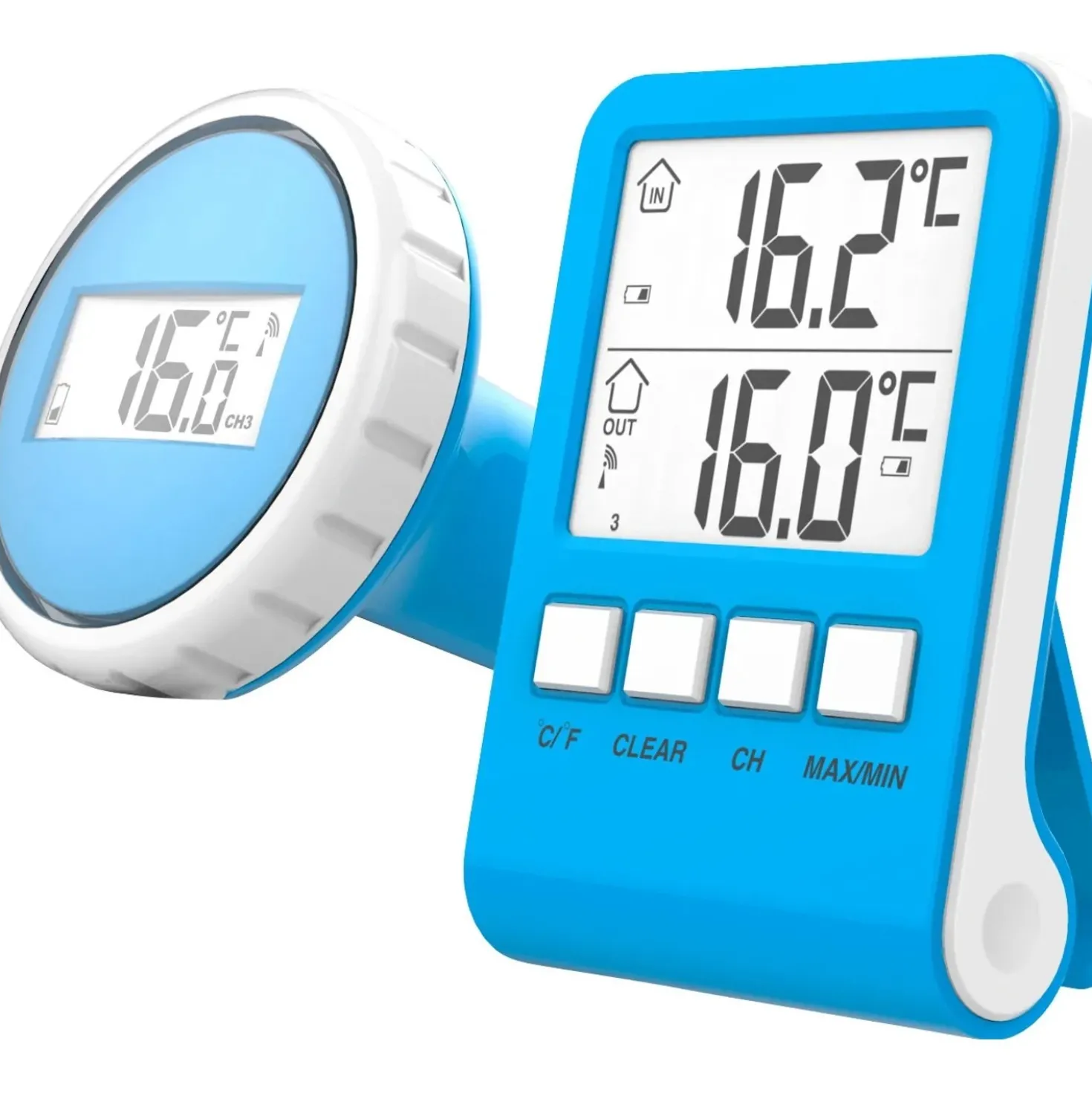 Termometro piscina wireless digitale Heissner 60 m