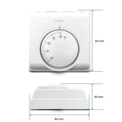 Termostato ambiente meccanico a rotella con interruttore On/Off Avidsen