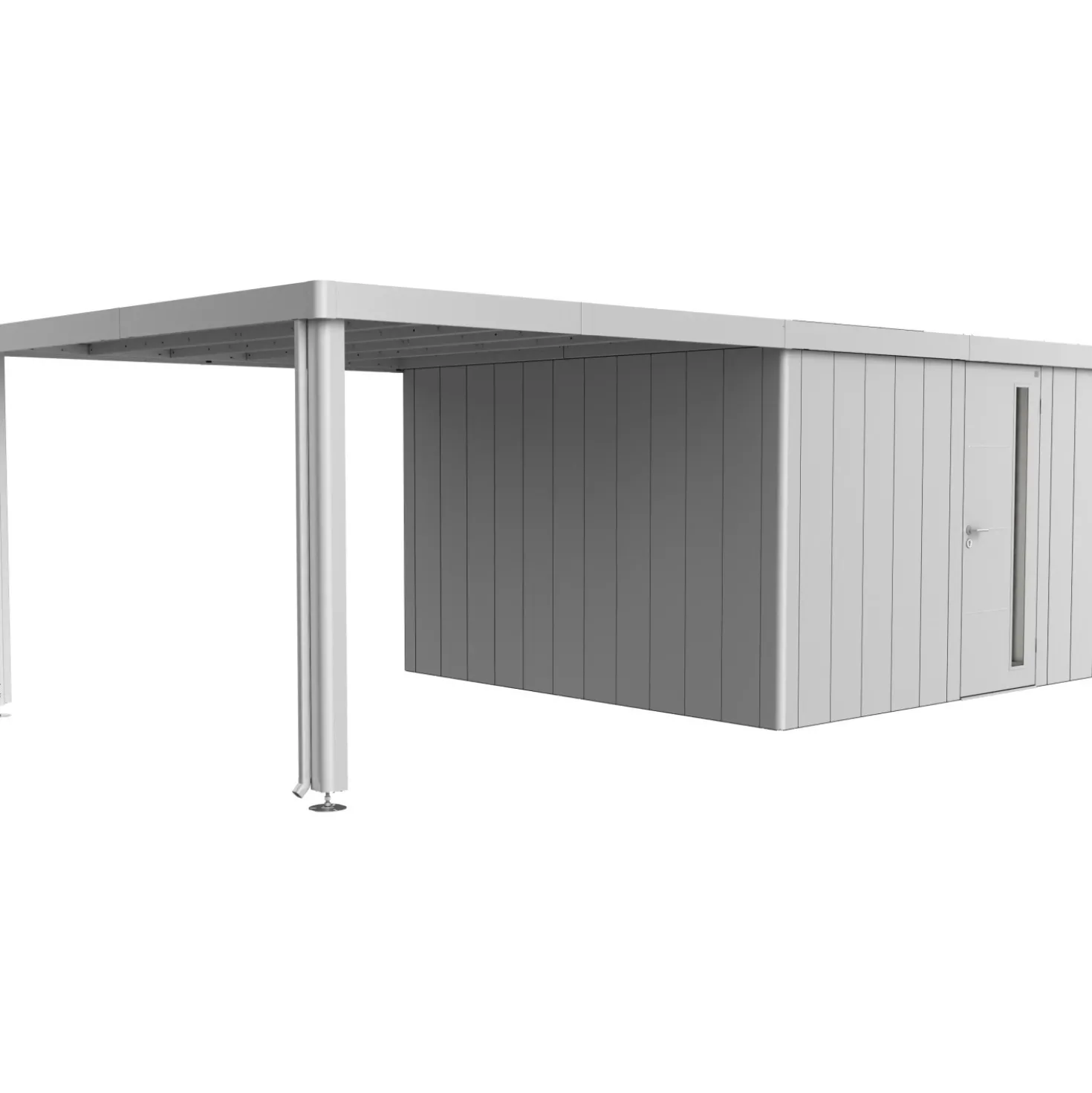 Tetto laterale Biohort per casetta Neo 4A/4B/4C/4D Argento met