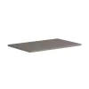 Top di finitura in truciolare 79,7x1,8x45,5 cm laccato opaco grigio