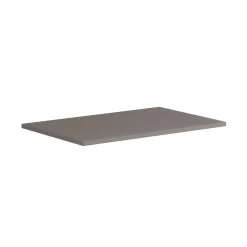 Top di finitura in truciolare 79,7x1,8x45,5 cm laccato opaco grigio