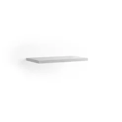 Top in finitura melaminico senza foro/staffe sp 4 cm 100x46cm acero bianco