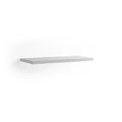 Top in finitura melaminico senza foro/staffe sp 4 cm 120x46cm acero bianco
