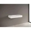 Top in obisurface con vasca integrata Caren 51,2x14x120,5 cm