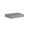 Top scatolato senza staffe 80x10x46 cm Grigio