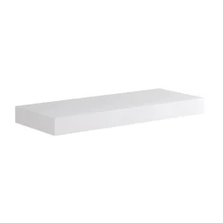 Top scatolato senza staffe 120x10x46 cm Bianco opaco