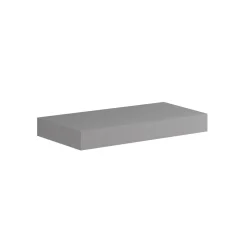 Top scatolato senza staffe 100x10x46 cm malta grigia