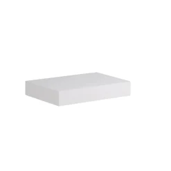 Top scatolato senza staffe 80x10x46 cm Bianco opaco