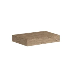 Top scatolato senza staffe 80x10x46 cm Rovere