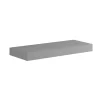 Top scatolato senza staffe 120x10x46 cm Grigio