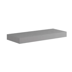 Top scatolato senza staffe 120x10x46 cm Grigio