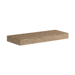 Top scatolato senza staffe 120x10x46 cm Rovere