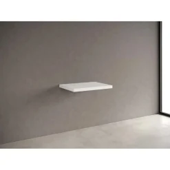 Top senza foro/staffe sp 4 cm L 60,5xP 51,2 cm finitura laccato opaco