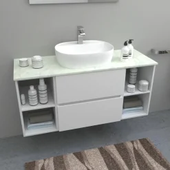 Top teknowood bianco marmo 1210 x 460 x 12,4 mm