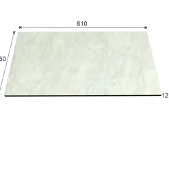 Top teknowood bianco marmo 810 x 460 x 12,4 mm