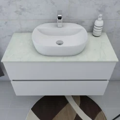Top teknowood bianco marmo 1010 x 460 x 12,4 mm