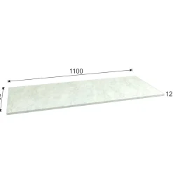 Top teknowood bianco marmo 1110 x 460 x 12,4 mm