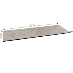 Top teknowood mercurio 1310 x 460 x 12,4 mm