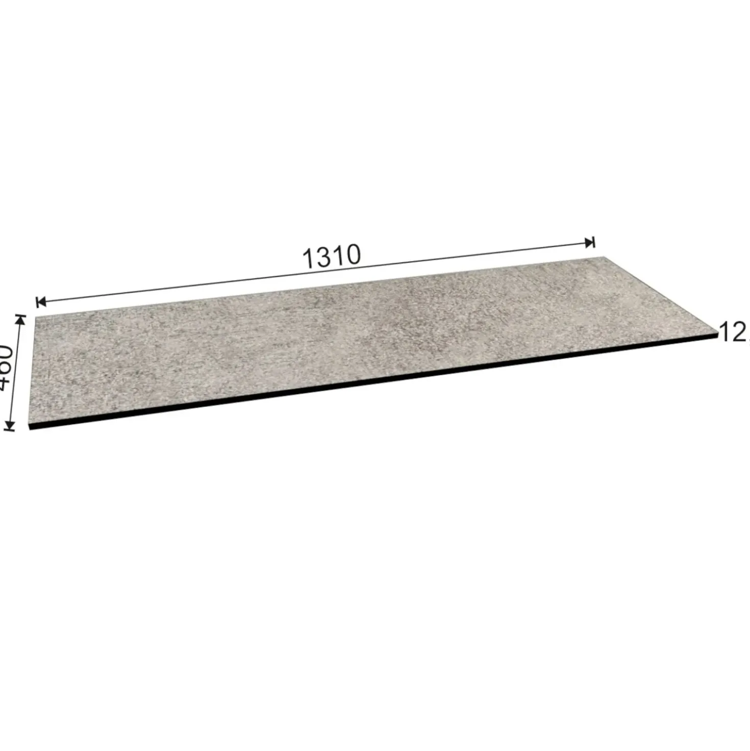 Top teknowood mercurio 1310 x 460 x 12,4 mm