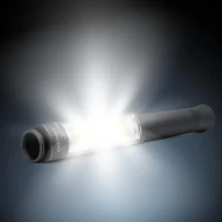 Torcia da lavoro a LED COB 500 lm in Alluminio Aeronautico 2 x AA