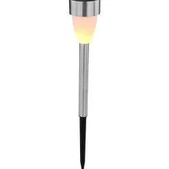 Torcia solare a LED Globo Ø 5,5x36,5 cm in acciaio inox 3 pz