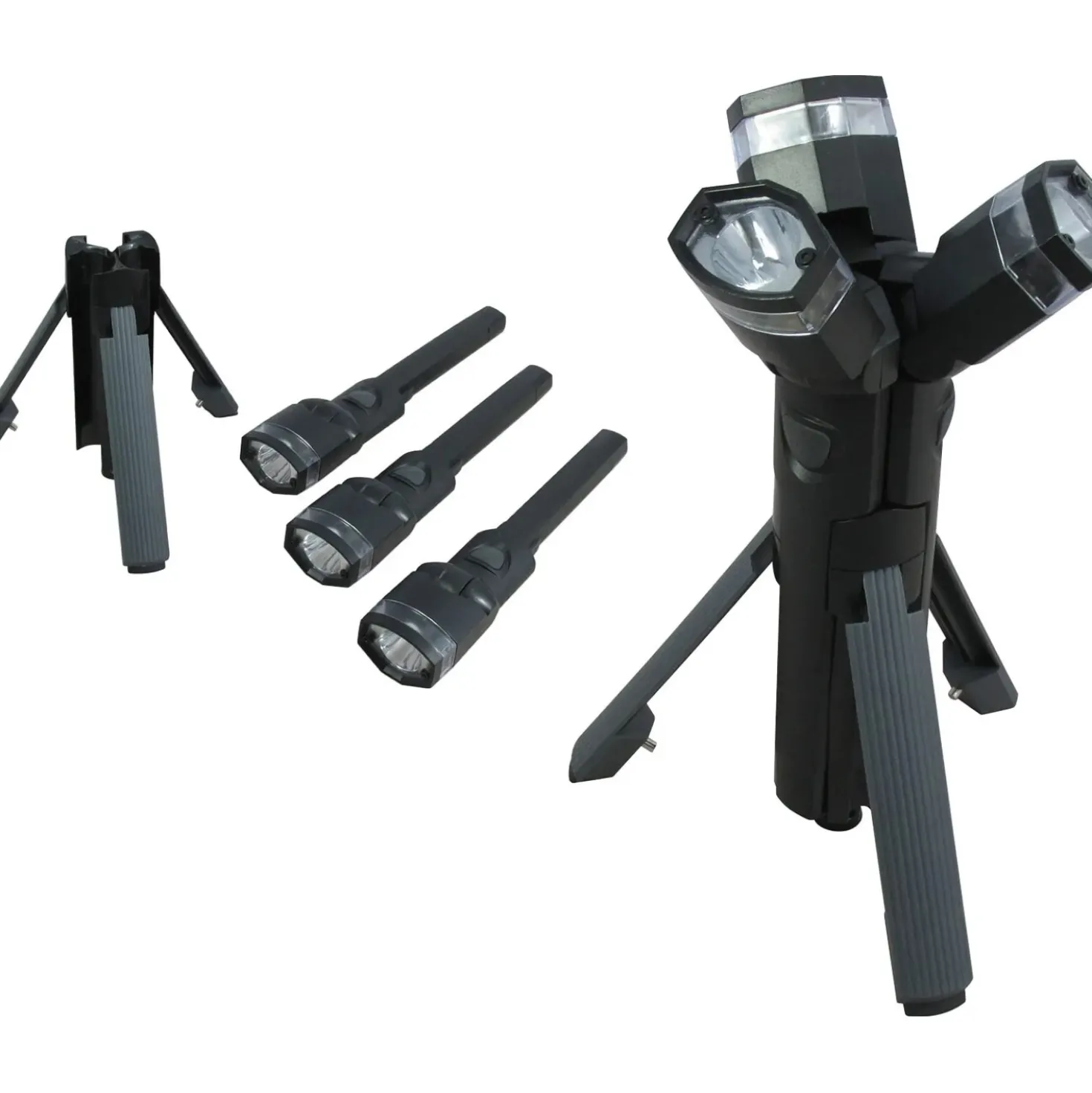 Torcia treppiede a 3+3 LED