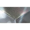 Tovaglia plastificata argento glitterato cristallo goffrato al taglio