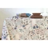 Tovagliato al metro Half Panama Resinato 140x20 m Fiore Beige Ottanio