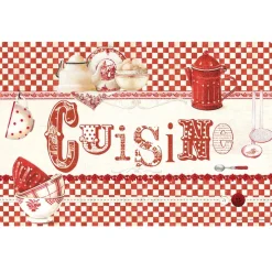 Tovaglietta americana con fantasia Red Cuisine 30x45 cm