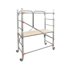 Trabattello pieghevole in alluminio Gierre 1,46x0,64 cm H max 2,97 m