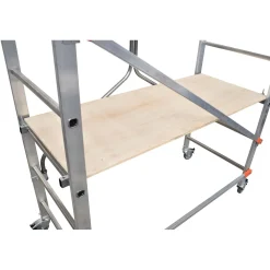 Trabattello pieghevole in alluminio Gierre 1,46x0,64 cm H max 2,97 m