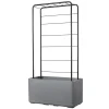 Traliccio per fioriera Deroma Cosmo 155x66,6x26,6 cm Nero